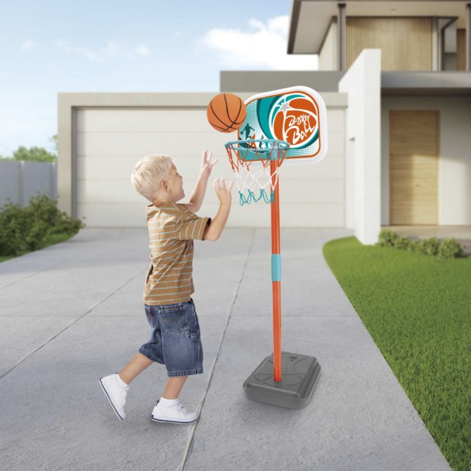 Canasta de Baloncesto Infantil Robincool Basketball 33x29x88/106 cm para Interior y Exterior con Base Rellenable - Imagen 2