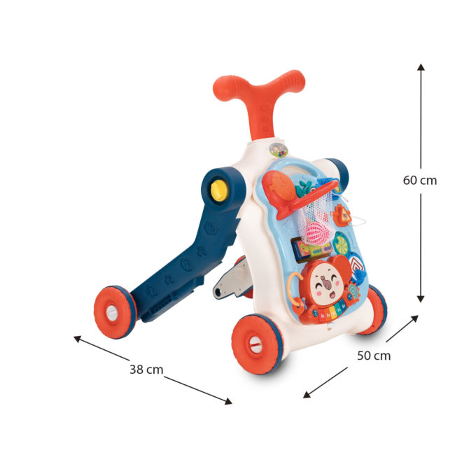 Andador Infantil Evolutivo Robincool Musical Stroller 50x38x60 cm para Distintas Edades de 6 a 36 Meses con Sonido Incorporado - Imagen 4