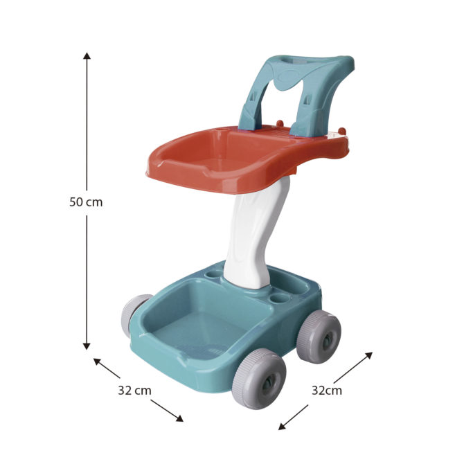 Carrito de Limpieza Infantil Robincool Cleaning Play Set 32x32x50 cm con Ruedas y 11 Accesorios Incluidos - Imagen 4