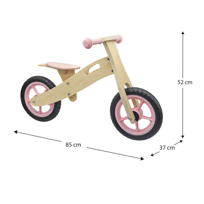 Bicicleta sem pedalesori robinol Little pilot 85x37x52 cm Corrensilos de madeira eco ajustável 3 alturas - Image 4