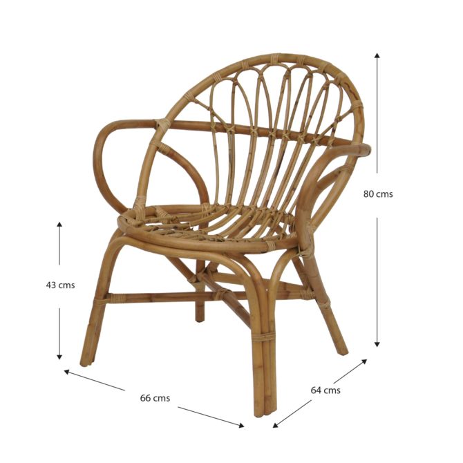 Conjunto de Sillas y Mesa Auxiliar para Jardín Terraza 2 Personas Chillvert Parma 66x64x80 cm Ratán Natural - Imagen 5