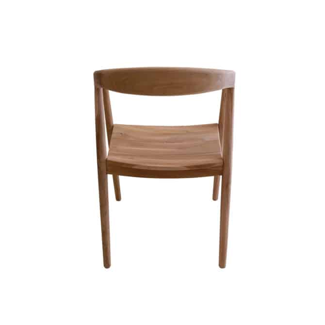 Silla de Madera de Teka para Oficina o Comedor Chillvert Parma 52x60x78 cm - Imagen 5