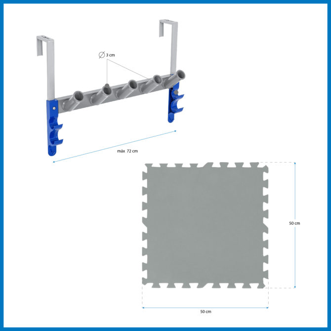 Pack Mantenimiento de Piscina Kokido: Limpiafondos, Cepillo de Depuradora, Protector de Suelo, Organizador y Soporte de Manguera - Imagen 4