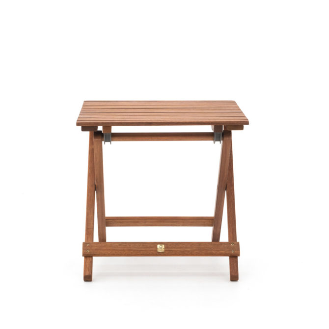 Mesa Auxiliar para Terraza o Balcón Chillvert Savona 48x48x46 cm Plegable de Madera de Bosques Sostenibles Tamaño Compacto - Imagen 5