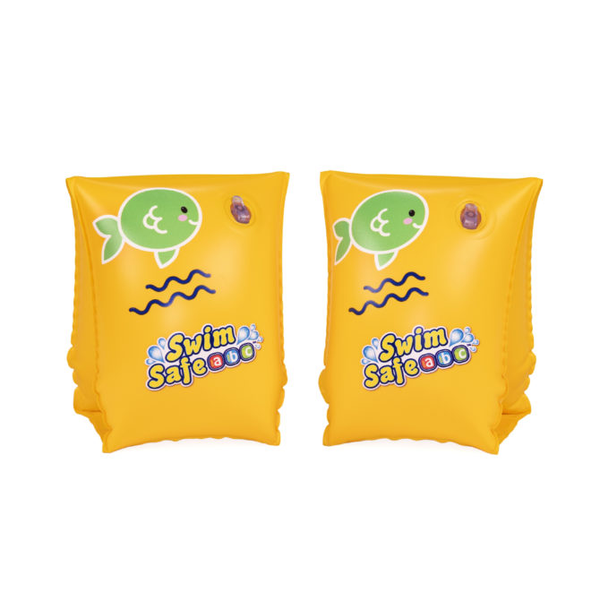 Manguitos Hinchables para Niños de 3 a 6 años Bestway Wondersplash 17x13 cm Color Amarillo Doble Cámara de Aire