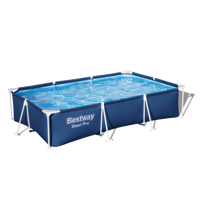 Piscina Desmontable Rectangular Bestway Steel Pro 300x201x66 cm Capacidad para 3.000 Litros Color Azul