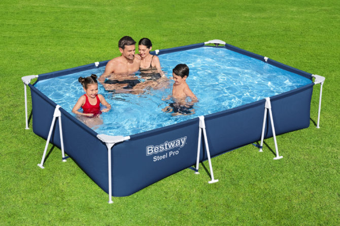 Piscina Desmontable Rectangular Bestway Steel Pro 300x201x66 cm Capacidad para 3.000 Litros Color Azul - Imagen 2