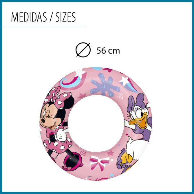 Flotador Hinchable para Niños de 3 a 6 años Bestway 48 cm Diseño de Minnie Mousse Doble Cámara de Aire - Imagen 4