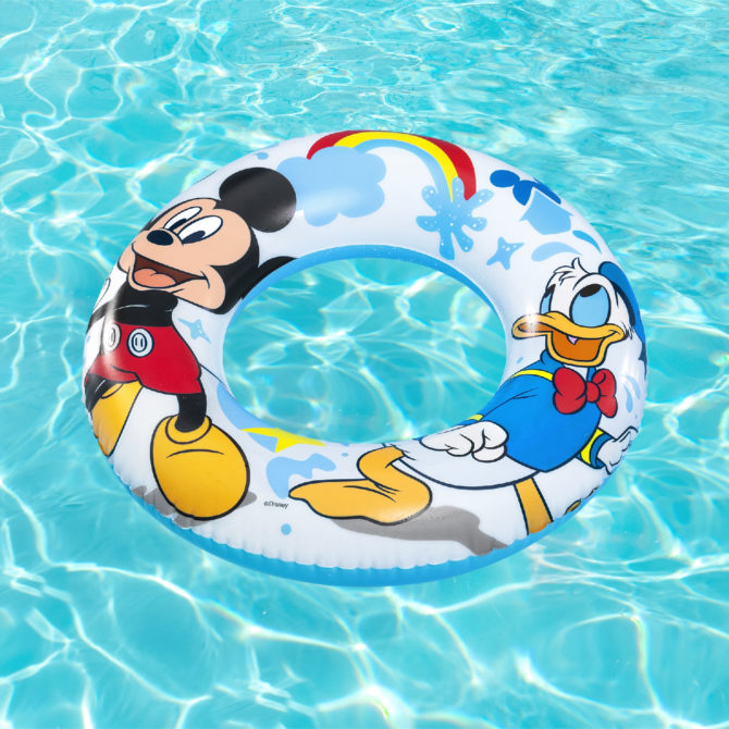 Flotador Hinchable para Niños de 3 a 6 años Bestway 48 cm Diseño de Mickey Mousse Doble Cámara de Aire - Imagen 3