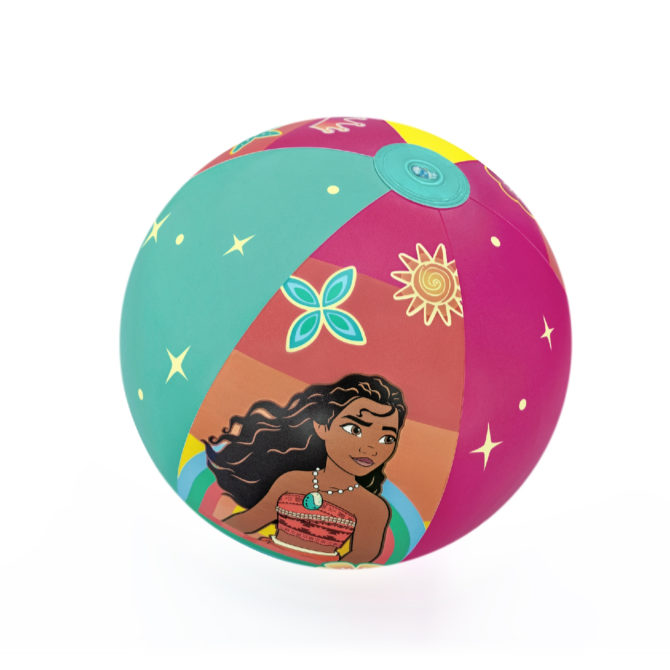 Pelota Hinchable para Playa o Piscina Bestway Princesas Disney 51 cm Diámetro Multicolor con Válvula de Seguridad