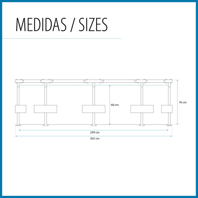 Piscina Desmontable Redonda Bestway Steel Pro 305x76 cm con Depuradora de Cartucho de 1.249 l/h Color Azul - Imagen 4