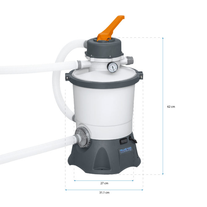 Depuradora con Filtro de Arena para Piscinas Desmontables Bestway Flowclear de 3.028 litros/hora Conexión 32 mm - Imagen 4