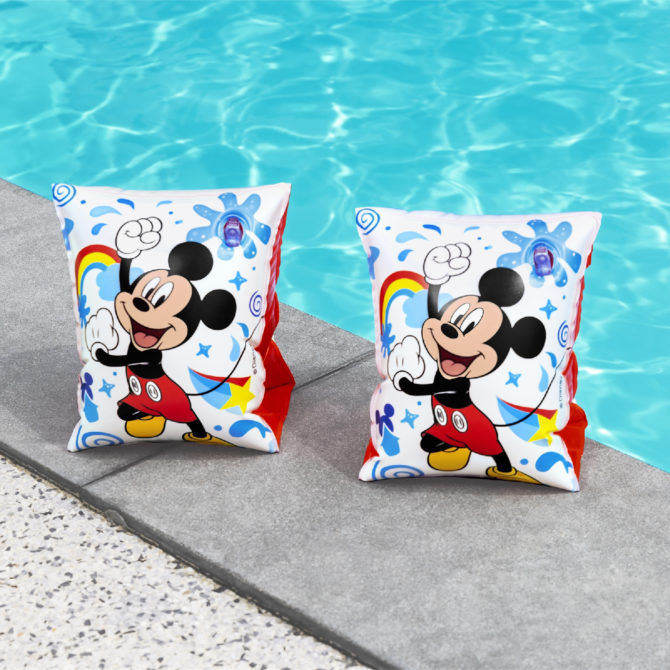 Manguitos Hinchables para Niños de 3 a 6 años Bestway 17x12 cm Diseño de Mickey Mouse Doble Cámara de Aire - Imagen 3