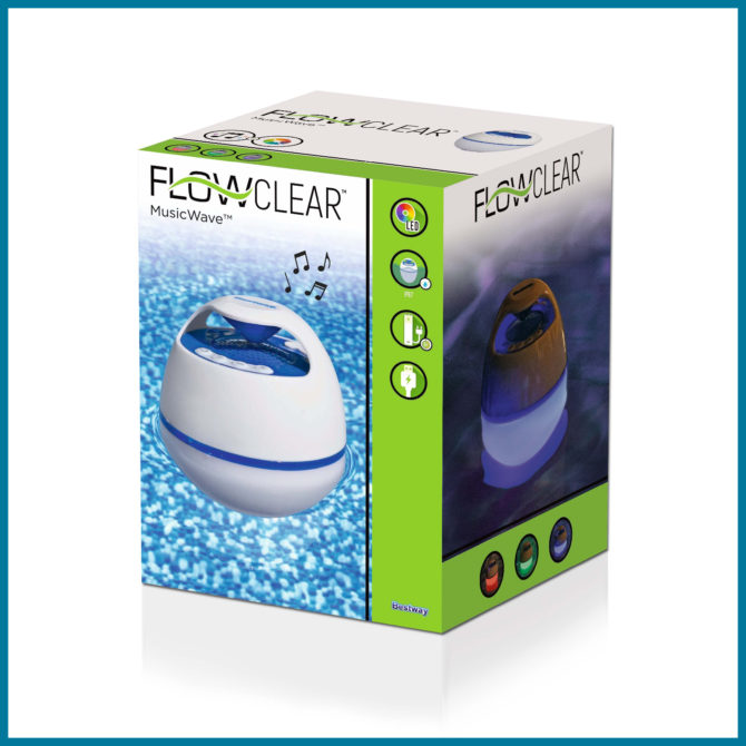 Altavoz Bluetooth LED Flotante Bestway Flowclear MusicWave Resistente al Agua con 6 Horas de Autonomía - Imagen 6