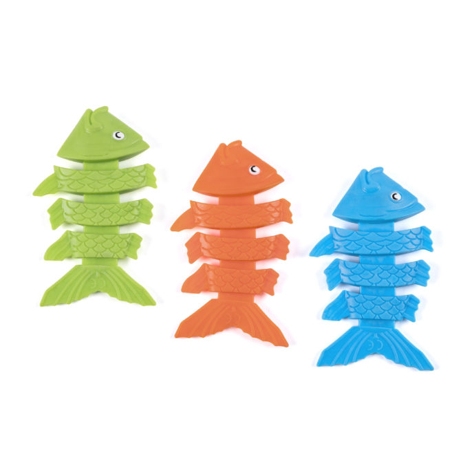 Juego de Piscina Bestway Squiggle Wiggle con Peces de Colores Azul Naranja Verde para Niños a Partir de 3 Años