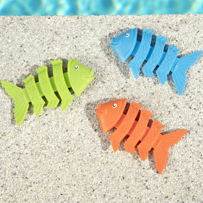 Juego de Piscina Bestway Squiggle Wiggle con Peces de Colores Azul Naranja Verde para Niños a Partir de 3 Años - Imagen 3