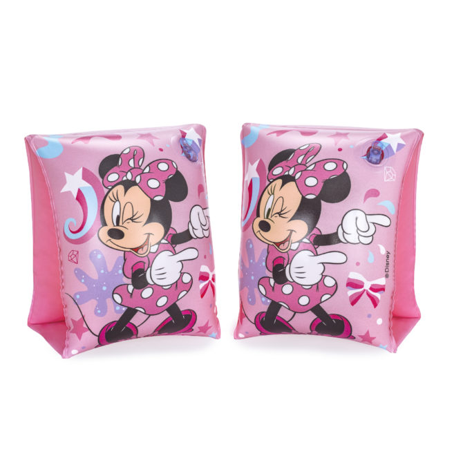 Manguitos Hinchables para Niños de 3 a 6 años Bestway 17x12 cm Diseño de Minnie Mouse Doble Cámara de Aire