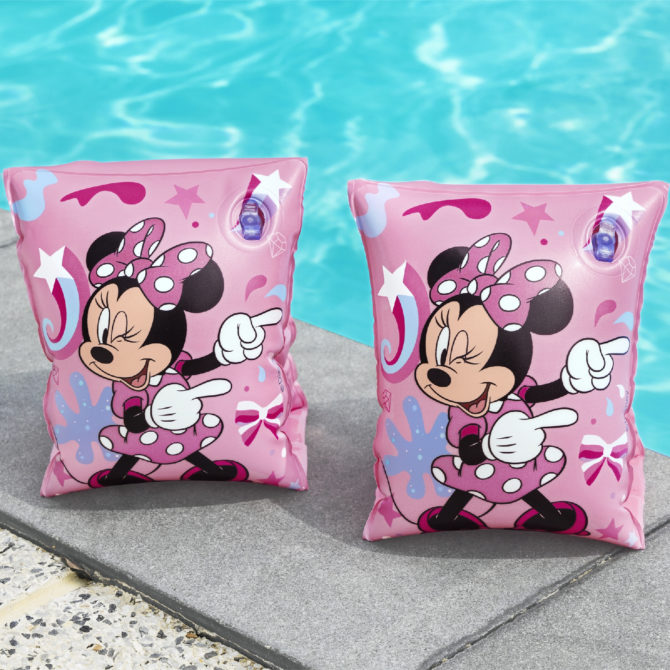 Manguitos Hinchables para Niños de 3 a 6 años Bestway 17x12 cm Diseño de Minnie Mouse Doble Cámara de Aire - Imagen 3