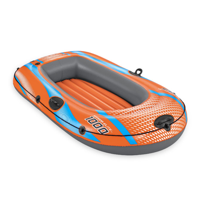 Barca Hinchable Individual Bestway Kondor Elite 1000 Raft 162x96x20 cm con Asas y Suelo Hinchable