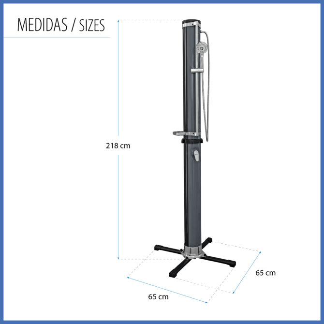 Ducha Solar Bestway SolarFlow con Depósito de 35L con 3 Modos de Presión Multiposición y Válvula de Conexión a Manguera - Imagen 4