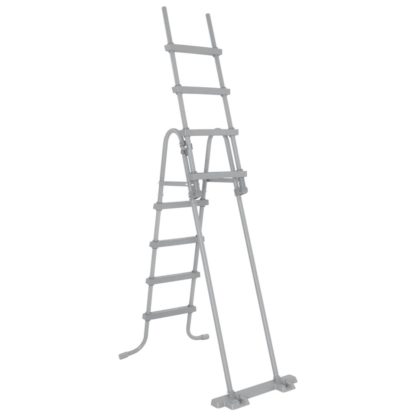 Escalera de Seguridad Bestway Flowclear 76x119x163 cm para Piscinas Desmontables de 122cm de Altura - Imagen 3