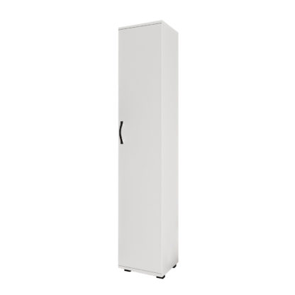 Armario Multiusos CATTERHOUSE Atenas 160 Blanco 159x29,5x31,5 cm Armario para Baño o Despensa | 1 Puerta y 4 Baldas Internas de Altura Regulable