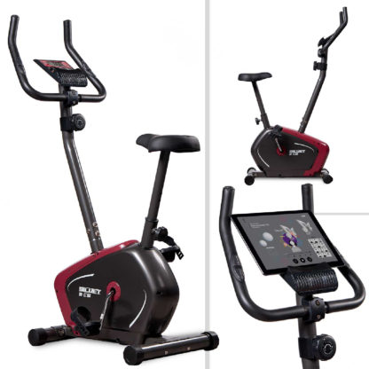 Bicicleta Estática Siluet B0003S 86x44,5x140cm Volante Inercia 5 kg | 7 Funciones y Pantalla LCD | Ruedas | Soporte Tablet Móvil - Imagen 3