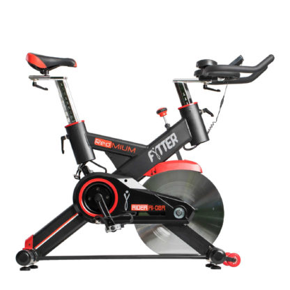 Bicicleta Ciclo Indoor Fytter Rider RI-08R 128x53x119cm 7 Funciones, Inercia 24Kg, Pulsómetro, Resistencia Ajustable y Bluetooth