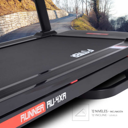 Cinta de Correr Motorizada y Plegable Fytter Runner RU-4XR 152x69x135cm 16km/h, 12 Niv. Inclinación, Pantalla Táctil y Bluetooth - Imagen 5