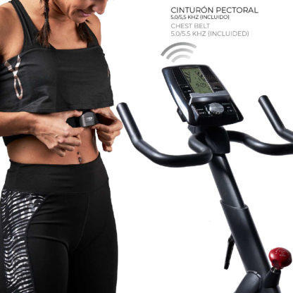 Bicicleta Ciclo Indoor Fytter Rider RI-M6R 118x47x109cm 6 Funciones 7 programas Inercia 20Kg Resistencia Magnética, Bluetooth - Imagen 5