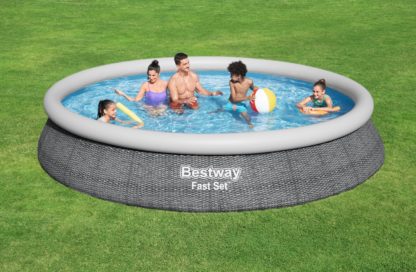 Piscina Hinchable Redonda Bestway Fast Set 457x84 cm con Depuradora de Cartucho 2006 L/H - Imagen 2