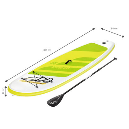 Tabla Paddle Surf Hinchable Bestway Hydro-Force See Breeze 305x84x12 cm con Remo, Bomba y Bolsa de Viaje - Imagen 4