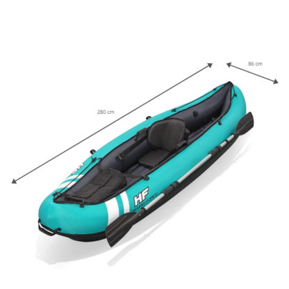 Kayak Hinchable Bestway Hydro-Force Ventura 280x86 cm 1 Persona con Inflador y Remo - Imagen 4