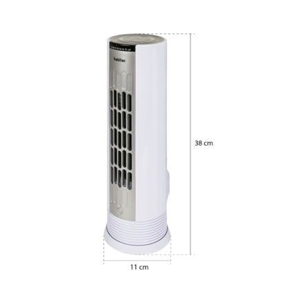 Ventilador de Torre Habitex Mini VT25 - 11x11x38 cm Potencia 25W | 3 Velocidades | 3 Modos | Temporizador y Mando a Distancia - Imagen 3