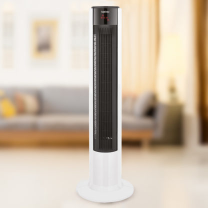 Ventilador de Torre Habitex VT-120 - 30x30x105 cm Potencia 45W | 3 Velocidades y 3 Funciones | Temporizador y Mando a Distancia - Imagen 2