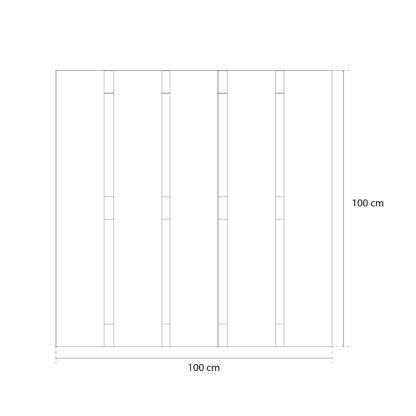 Loseta de Pino Rayada Nortene Tane 100x100 cm Grosor 28 mm | Madera Tratada con Tratamiento Autoclave III y Certificado FSC - Imagen 4