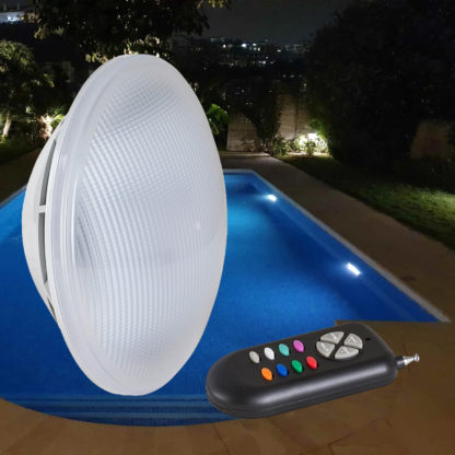 Foco Proyector Plano LED RGB Astralpool Aquasphere ø17,7x10 cm con Mando a Distancia | Potencia 15W | 12 V AC | 900 Lúmenes - Imagen 2