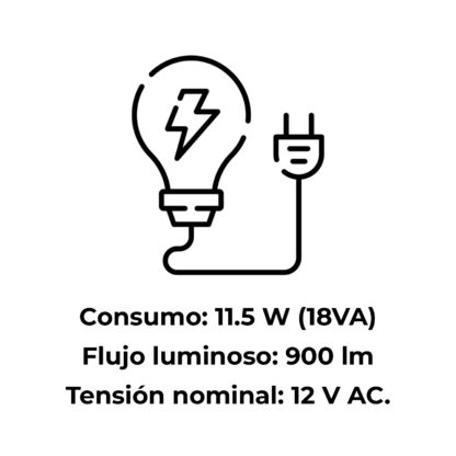 Foco Proyector Plano LED Blanco Astralpool Aquasphere ø17,7x10 cm | Temperatura 5.700 K | Potencia 11,5W | 12 V AC | 1300 lm - Imagen 3