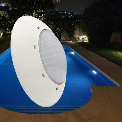 Foco Proyector Plano LED Blanco Astralpool Aquasphere ø28x11,1 cm | Temperatura 5.700 K | Potencia 11,5W | 12 V AC | 1300 lm - Imagen 2