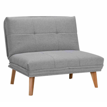 Sillón Cama Pärumm Bicol 95x86x81 cm Gris Claro