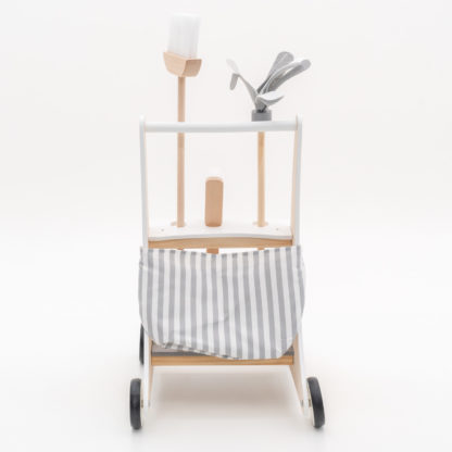 Carrito de Limpieza Infantil Montessori Robincool Clean Up 35x43x56,5 cm Madera Eco Fregona, Escoba, Cepillo y Recogedor - Imagen 5