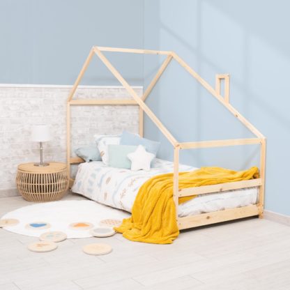 Cama Infantil Montessori de Madera Ecológica Robincool Sweet Dreams 198x95x150 cm para Colchón de 190x90 cm Guirnalda de LED - Imagen 2