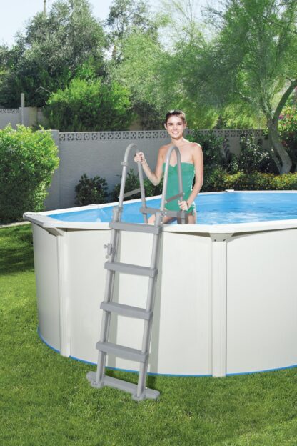 Piscina Desmontable Ovalada con Pared de Acero Reforzada Bestway Hydrium 500x360x120 cm con Depuradora de Arena de 3.028 L/H - Imagen 3