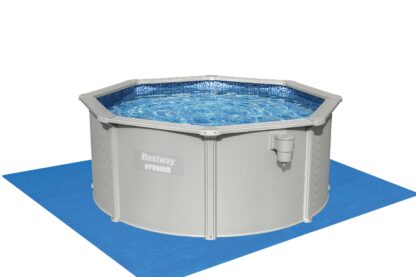 Piscina Desmontable Redonda Bestway Hydrium 300x120 cm con Depuradora de Arena 3.028L/H, Tapiz de suelo, Cobertor y Escalera - Imagen 6