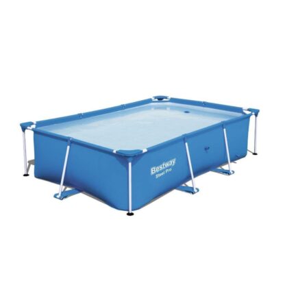 Piscina Rectangular Sin Depuradora Bestway Steel Pro 259x170x61 cm Capacidad 2.300 Litros