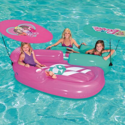 Colchoneta Hinchable Doble Bestway Barbie Parasol 178x170 cm Set de Dos Colchonetas - Imagen 2