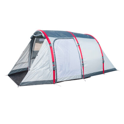 Tienda de Campaña Bestway Sierra Ridge Air 485x270x200 cm para 4 Personas con Estructura Hinchable, Bomba de Mano, Dos Entradas y Ventanas