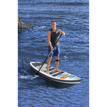 Tabla Paddle Surf Hinchable Bestway Hydro-Force White Cap 305x84x12 cm Remo Doble, Asiento, Bomba, Bolsa de Viaje - Imagen 2