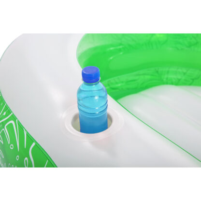 Piscina Hinchable Autoportante Infantil Bestway Tropical Paradise 231x231x51 cm Estructura de 2 Anillos para Niños de +3 Años con Posavasos y Asiento - Imagen 3