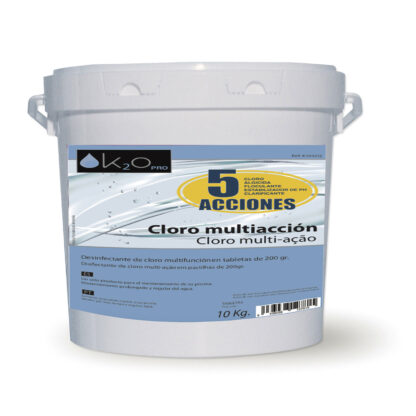 Cloro Multifuncion K2O 5 Acciones 10 Kg Tabletas 200 gr